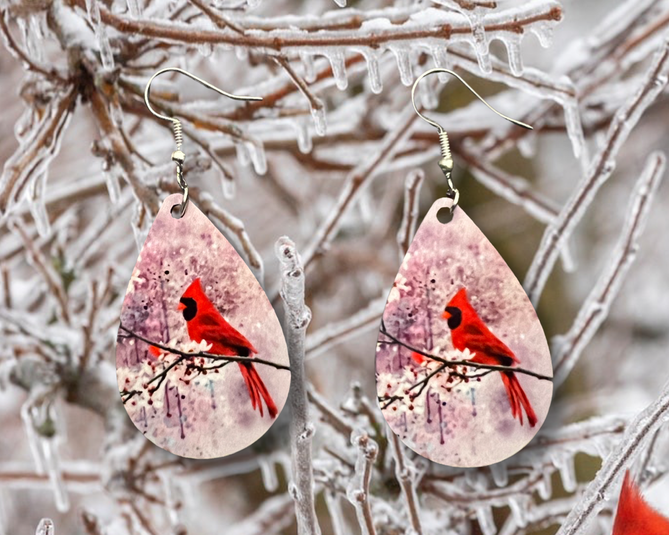 Visitor from heaven teardrop earrings