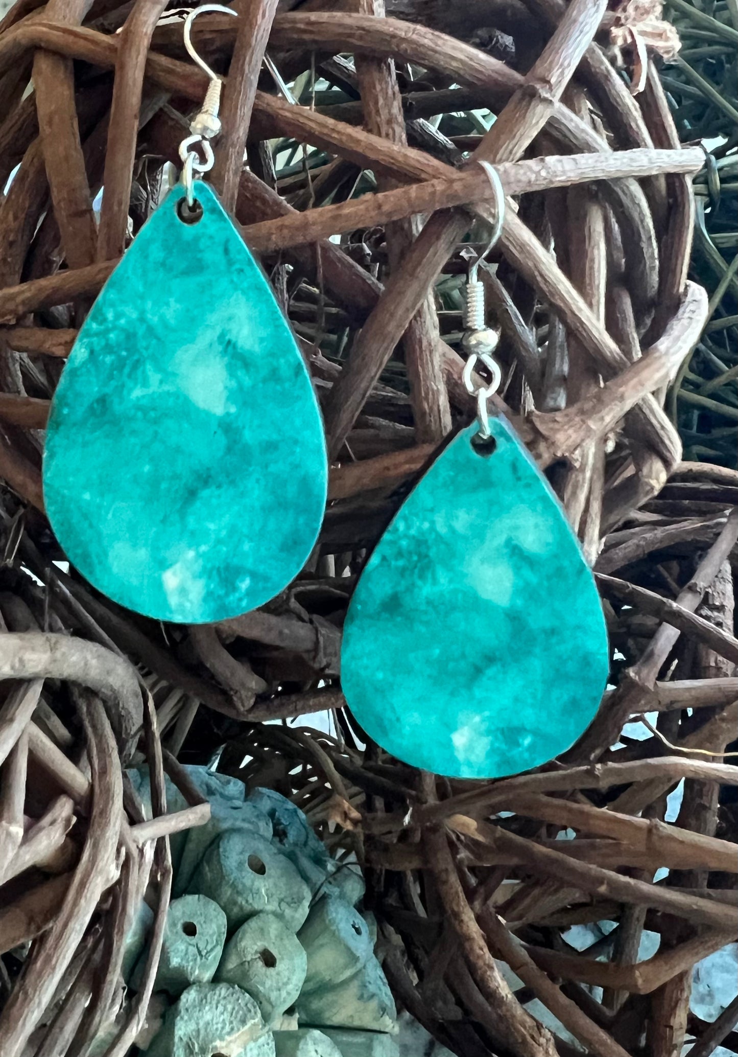 Turquoise teardrop earrings
