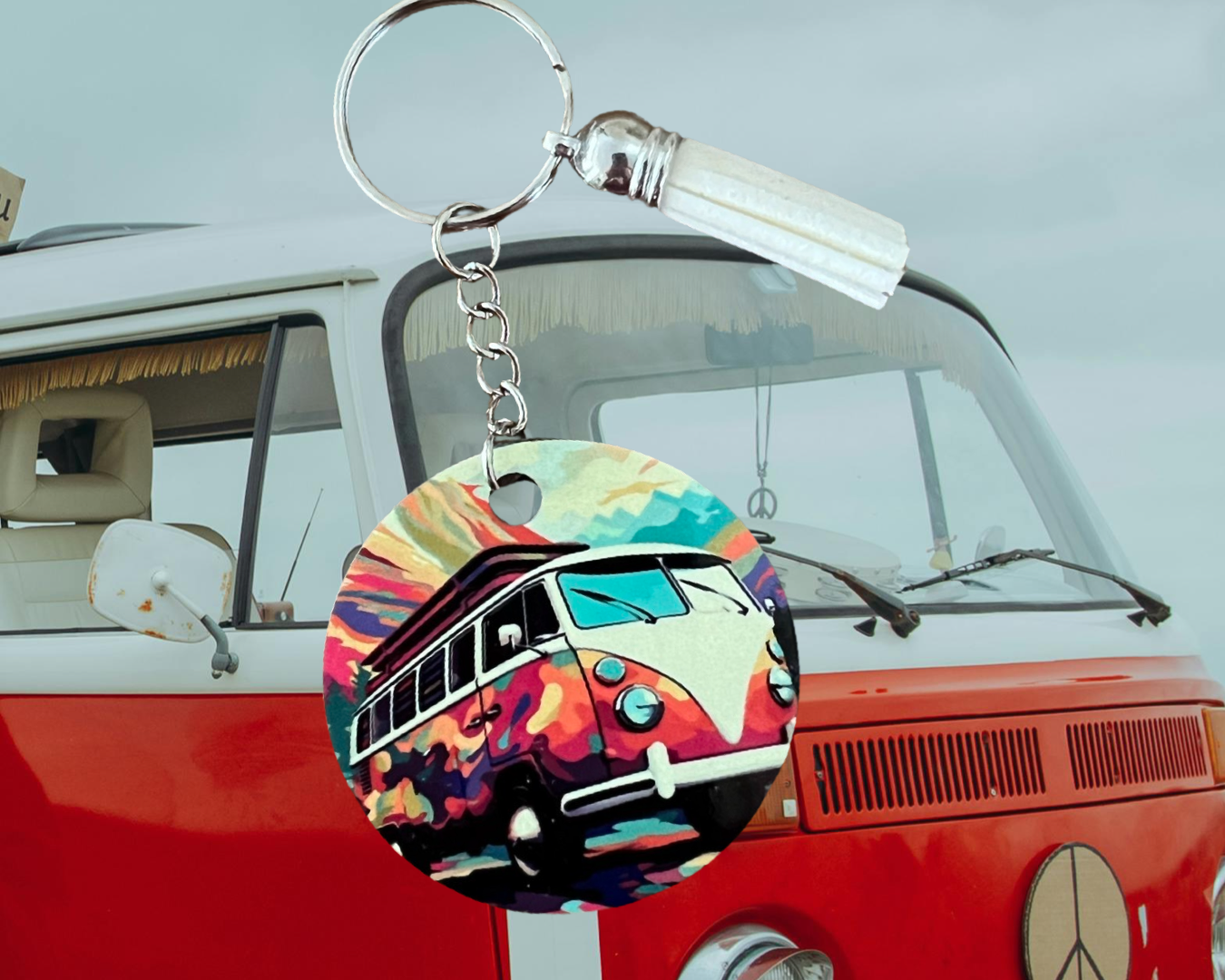 Hippie keychain with tassel