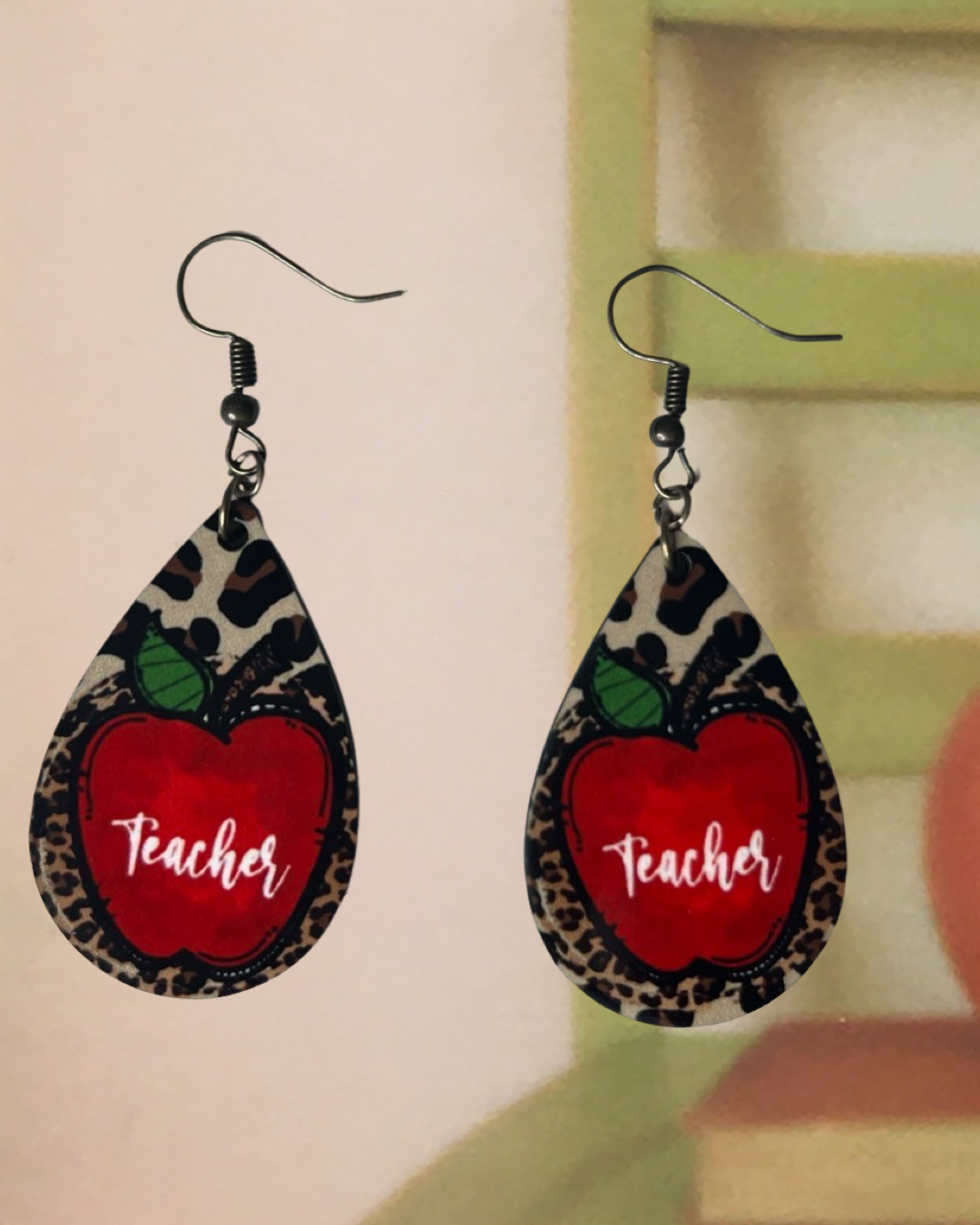 Teacher teardrop earrings