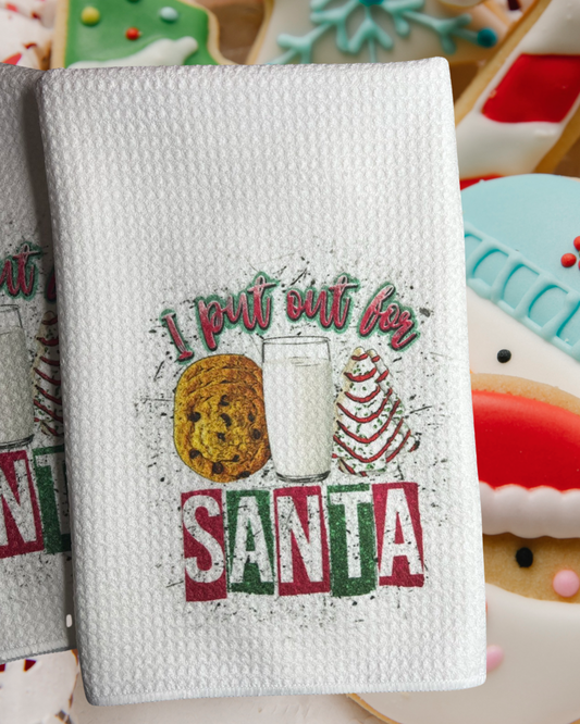 Santa kitchen towel set