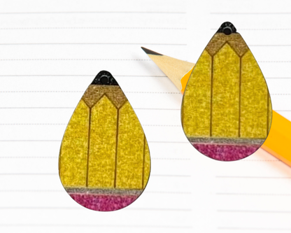 Pencil teardrop earrings