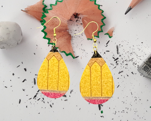 Pencil teardrop earrings